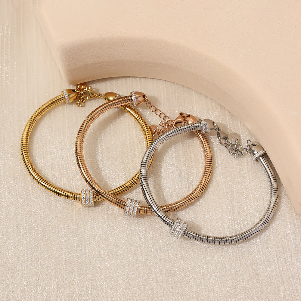 Crystal Mesh Bracelet – Gold