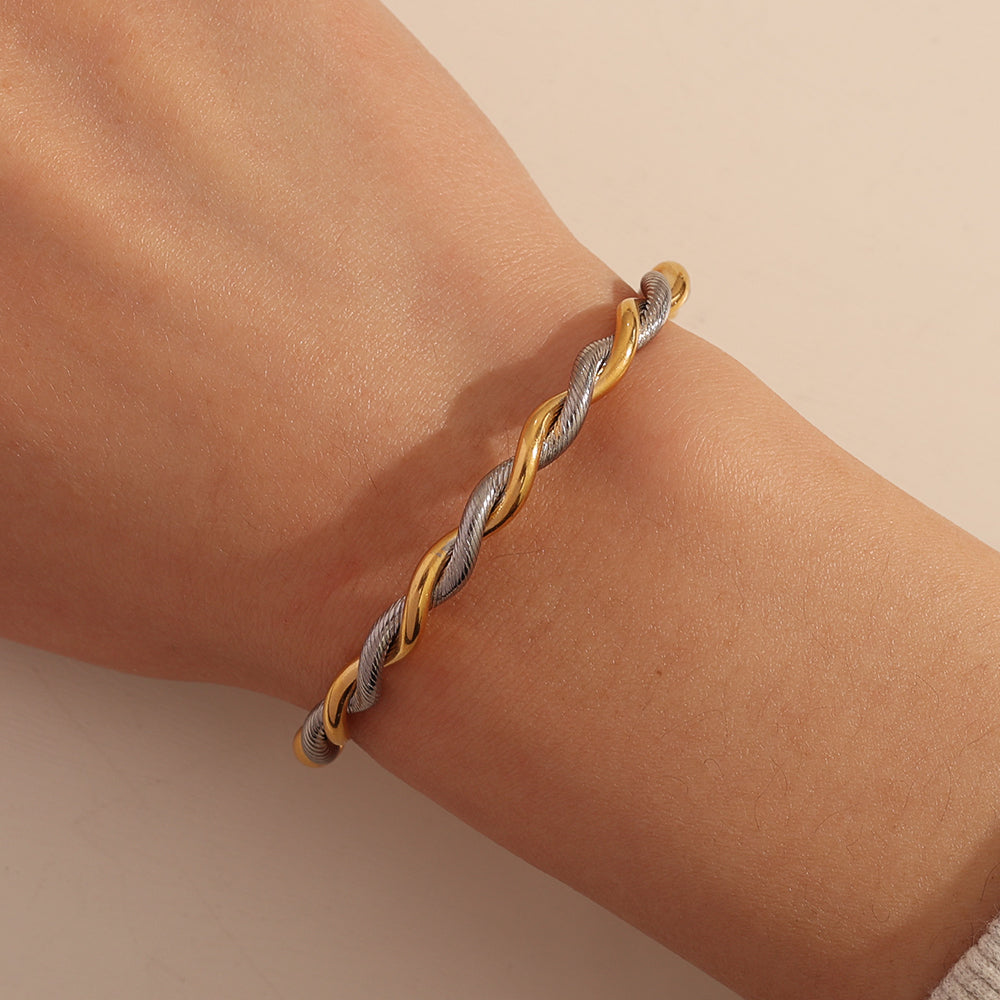 Two-Tone Twist Cuff