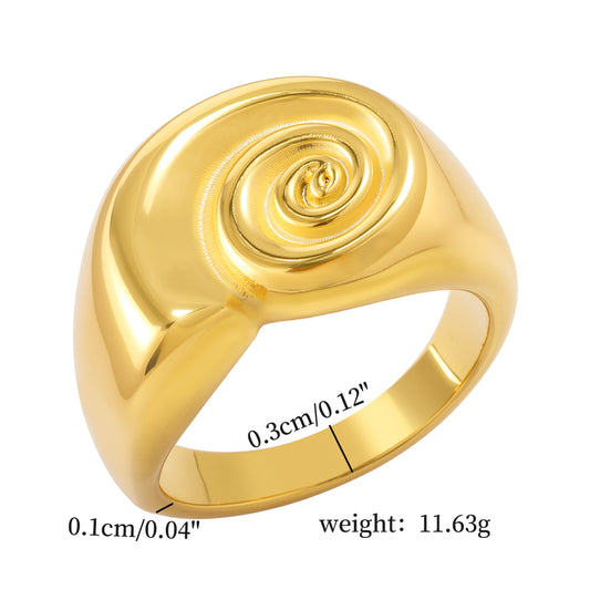 Spiral Dome Ring – Gold