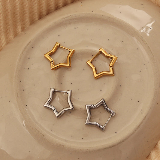 Star Outline Huggies – Gold