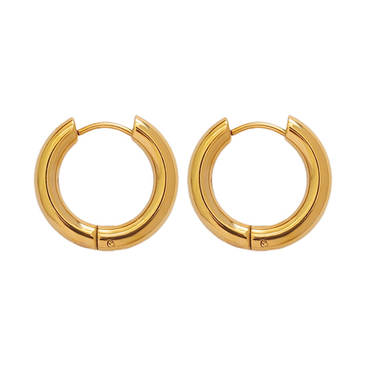 Sleek Mini Hoops – Gold (22 × 4 mm)
