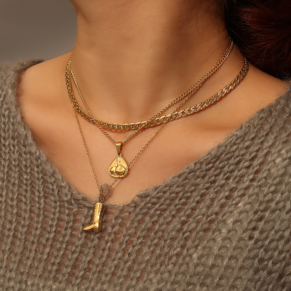 Little Medallion Necklace – Gold (40 + 5 cm)