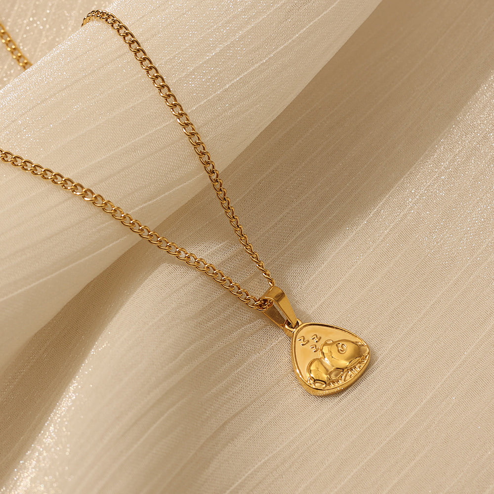 Little Medallion Necklace – Gold (40 + 5 cm)