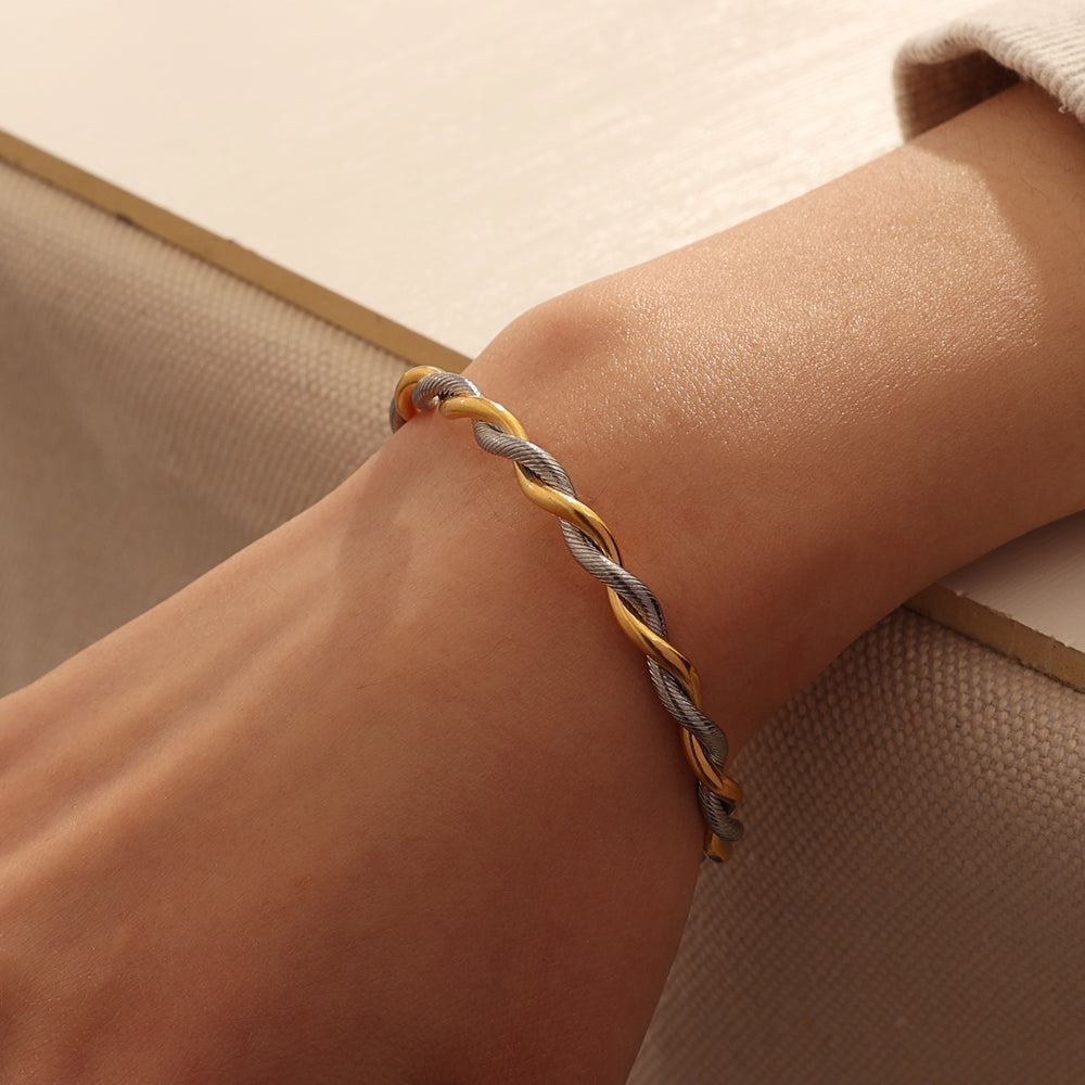 Two-Tone Twist Cuff