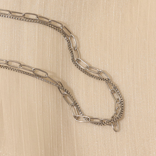 Paperclip Chain – Gold (42 / 44 + 5 cm)