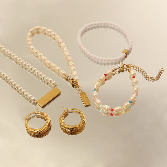 Freshwater Pearl Bracelet – Gold