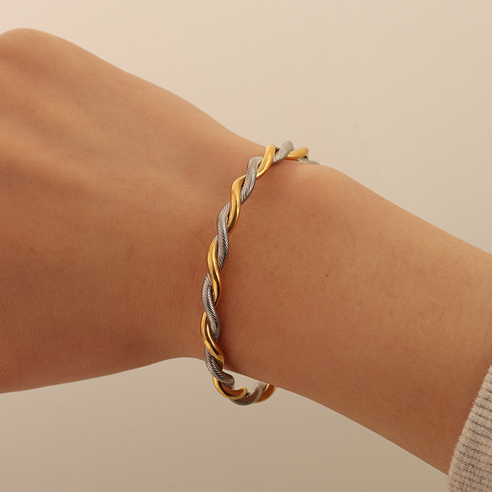 Two-Tone Twist Cuff